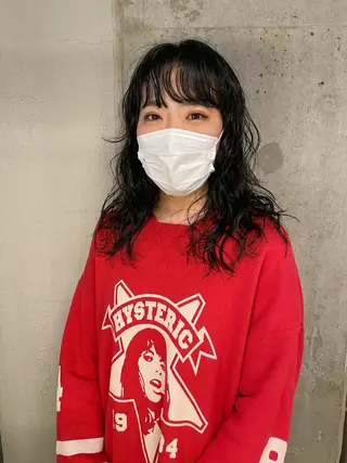 ロング パーマ パーマ/レイヤー 岩山丈一郎のヘアスタイル