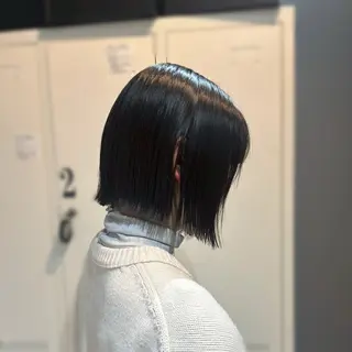 ショート カラー ヘアアレンジ 縮毛矯正+モテカラー 🎀✨MIHOのヘアスタイル