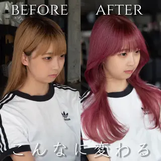 カラー ウルフとデザイン カラーの神のヘアスタイル