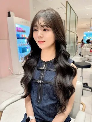 ロング カラー 韓国ヘア/レイヤー/ 顔まわり/りょーとのヘアスタイル