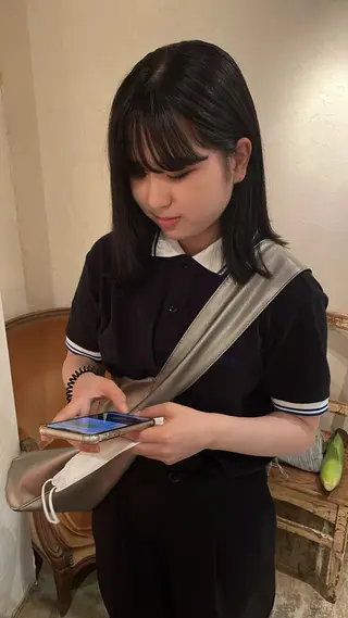 ミディアム パーマ/透明感カラー 小松のヘアスタイル