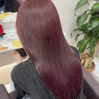 パーマ ピンク率90%🎀× 肌映えカラー小川新大のヘアスタイル