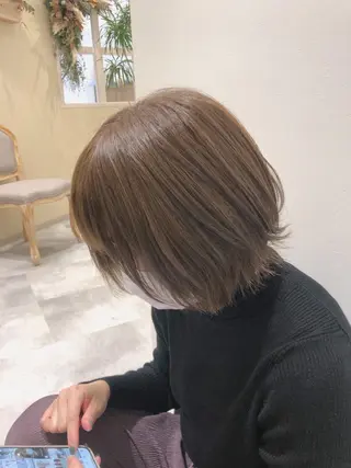 ショート カラー 似合わせかわいい カット【店長】珱翔のヘアスタイル