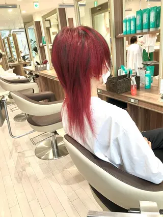 ロング カラー メンズ Re:st所属・Miyavi/カラー ショートボブのヘアスタイル