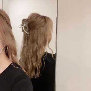 セミロング owl（オウル）所属・owl（オウル） Momoのヘアスタイル