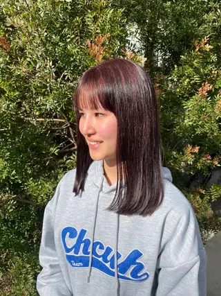 ロング カラー 増田 ルナのヘアスタイル