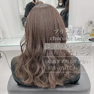 セミロング メンズ 艶感ミルクティー🤍 色落ち綺麗🤍ともやのヘアスタイル