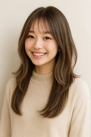 ロング カラー crystal船橋 /艶カラー/HONOのヘアスタイル