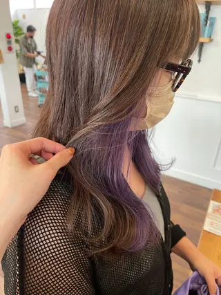 ロング 関根 沙季のヘアスタイル