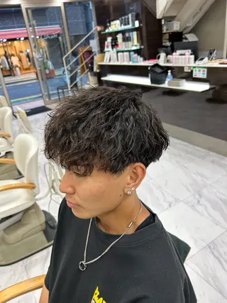 ショート パーマ メンズ メンズパーマ 💈後閑和真💈のヘアスタイル