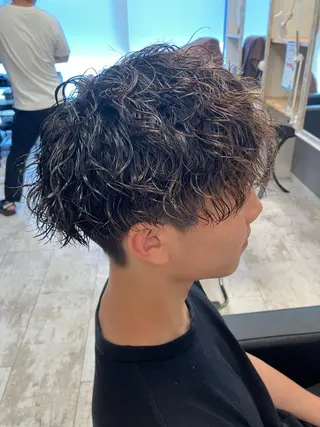 パーマ メンズ メンズ特化/パーマ/ フェードWATARUのヘアスタイル