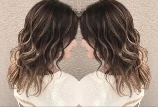 ミディアム カラー ヘアアレンジ アンドウ ユウ/ レイヤーカット/韓国のヘアスタイル