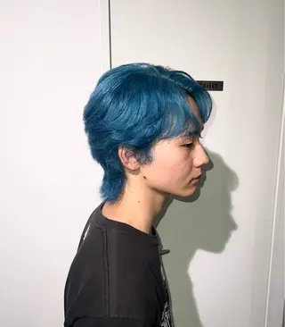 ショート カラー メンズ 渋谷/ハイトーン/ プルエクステ/大和のヘアスタイル
