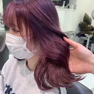 セミロング 🎀tomoka /透明感カラー🎀のヘアスタイル