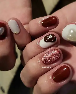 ネイル 3dパーツ/流行り 👧shushu❤️のネイルデザイン