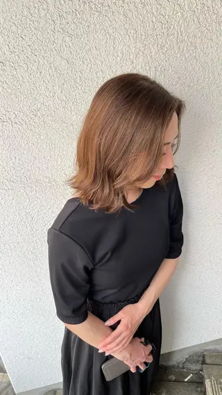 ミディアム 池袋/似合わせ/縮毛 髪質改善【ugen】のヘアスタイル