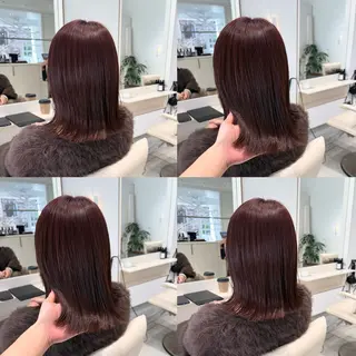 ミディアム カラー カジュアルを女っぽく 𝗮𝘆𝗮𝗰𝗼のヘアスタイル