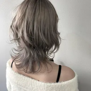 ミディアム 町田/透け感/透明感 Shibuのヘアスタイル