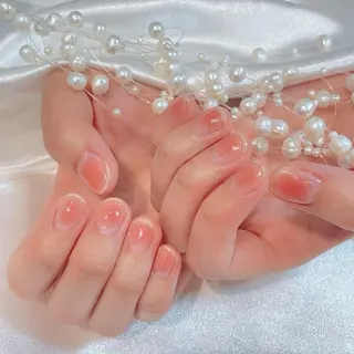 ネイル RAFFINE 月🦋🩵のネイルデザイン