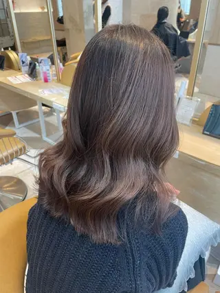 カラー sakura/韓国 ガーリー/ワンホンのヘアスタイル