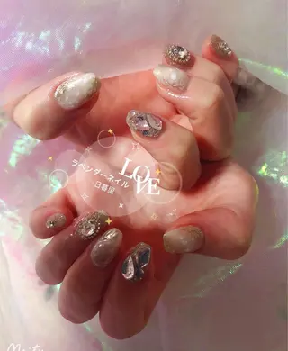 ネイル ラベンダー💖日暮里 ルル💖ネイルのネイルデザイン