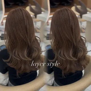 ロング ブリーチなし透明感 カラー/松沢州途のヘアスタイル
