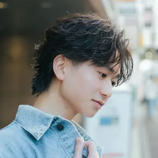 ショート パーマ メンズ フェザーパーマ職人 🪶ryosukeのヘアスタイル