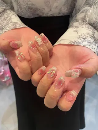 ネイル 束感まつ毛/ネイル/ LED♥KIRARAのマツエク・マツパデザイン