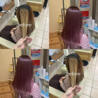 ミディアム 🥣ブリーチ・カラー 平城秀馬/原宿のヘアスタイル