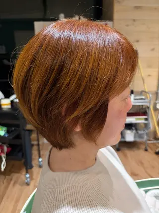 ショート カラー ✨ショート/ボブ 縮毛矯正✨アキラのヘアスタイル