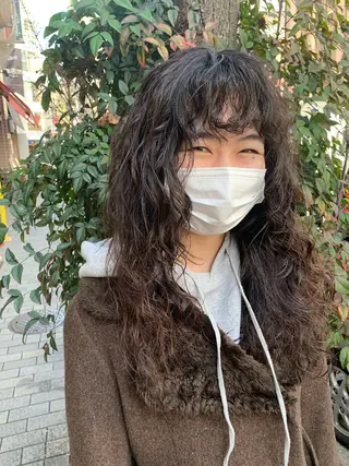 ロング パーマ パーマ/ボブ/ 神戸/豊浦翔太のヘアスタイル