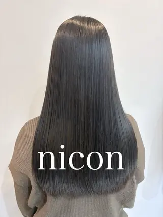 ロング 髪質改善 上品艶感カラーのヘアスタイル