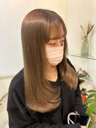 ロング 透けるbrown カラー🎗♡yukaのヘアスタイル