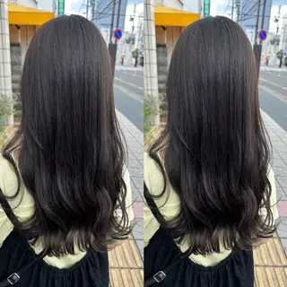 セミロング 髪質改善&ヘアケア 永山若奈のヘアスタイル