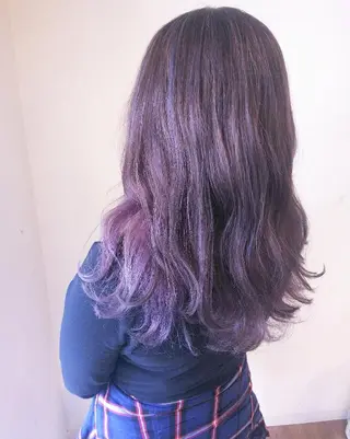 ロング カラー JIL BLAN 京都所属・RU RIのヘアスタイル