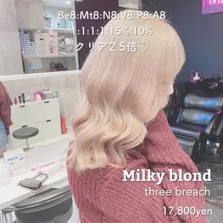 セミロング カラー ヘアアレンジ メンズ 韓国ヘア特化💍 tiam💍ブリーチのヘアスタイル