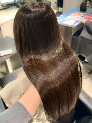 セミロング カラー 髪質改善”艶"カラー 🤍Hono🐶のヘアスタイル