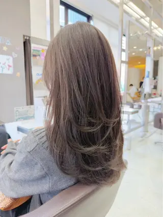 ロング カラー 野田阪神/レイヤー/ ハイライト/yuuのヘアスタイル