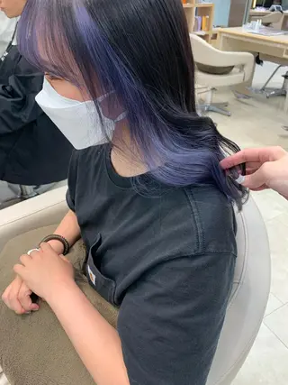 セミロング カラー 暖色専門美容師🎀 お客様満足度◎のヘアスタイル