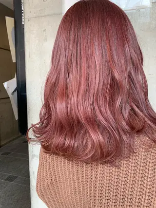 セミロング カラー 平野 優奈のヘアスタイル