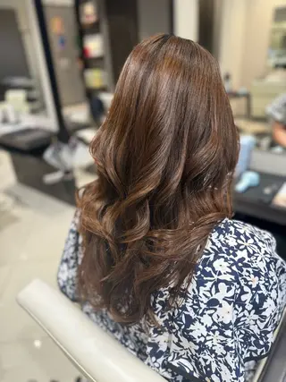 ロング ヘアアレンジ Harris 表参道・外苑前・青山 表参道本店所属・艶カラー/ハイトーン /アレンジ/meiのヘアスタイル