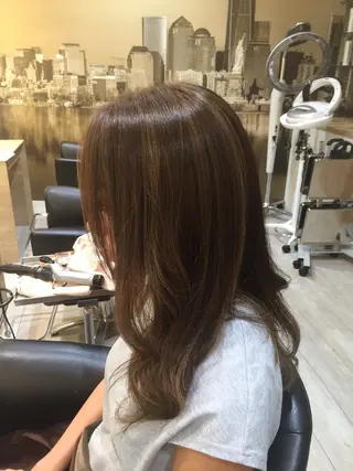 セミロング カラー ハイライト/髪質改善 ✂️十河祐輝のヘアスタイル