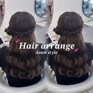 ロング ヘアアレンジ yurina🩰新宿 艶カラー・アレンジのヘアスタイル