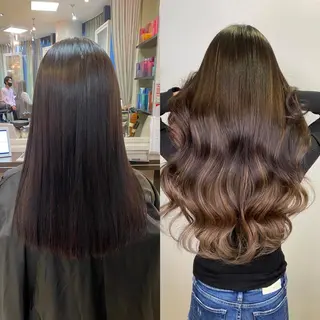 ミディアム 💎馴染むエクステ ×カラーTOMO💎のヘアスタイル