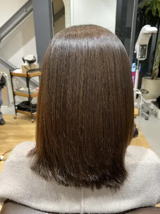 ミディアム 深夜まで営業中‼️ レム髪質改善のヘアスタイル