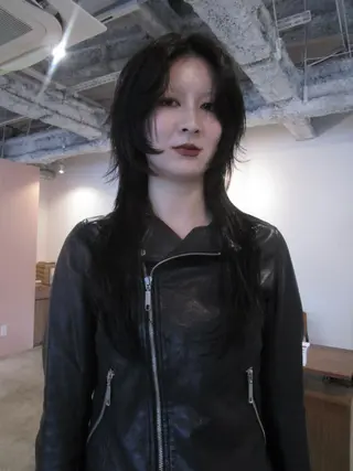 セミロング パーマ yu maのヘアスタイル