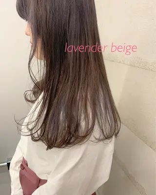 カラー 透明感/オリーブ/ グレージュ/YUKAのヘアスタイル