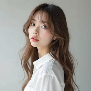 ロング カラー パーマ レイヤー/髪質改善/ 14年/Hideのヘアスタイル