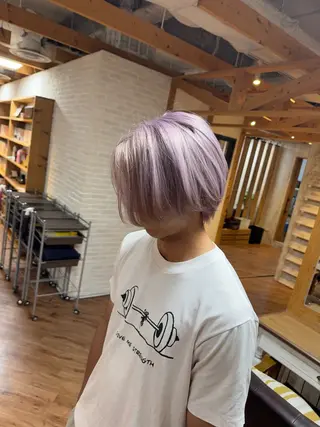 ミディアム カラー little×PORTO 元町店所属・藤本 あさひのヘアスタイル