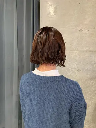 パーマ ボブパーマコテ巻き風 パーマNo1深江秀平のヘアスタイル